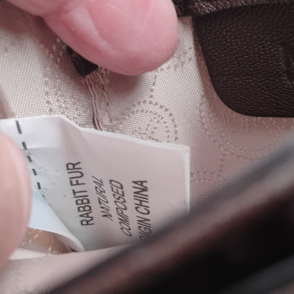 Michael Kors rabbit fur crossbody EUC - Picture 7 of 9